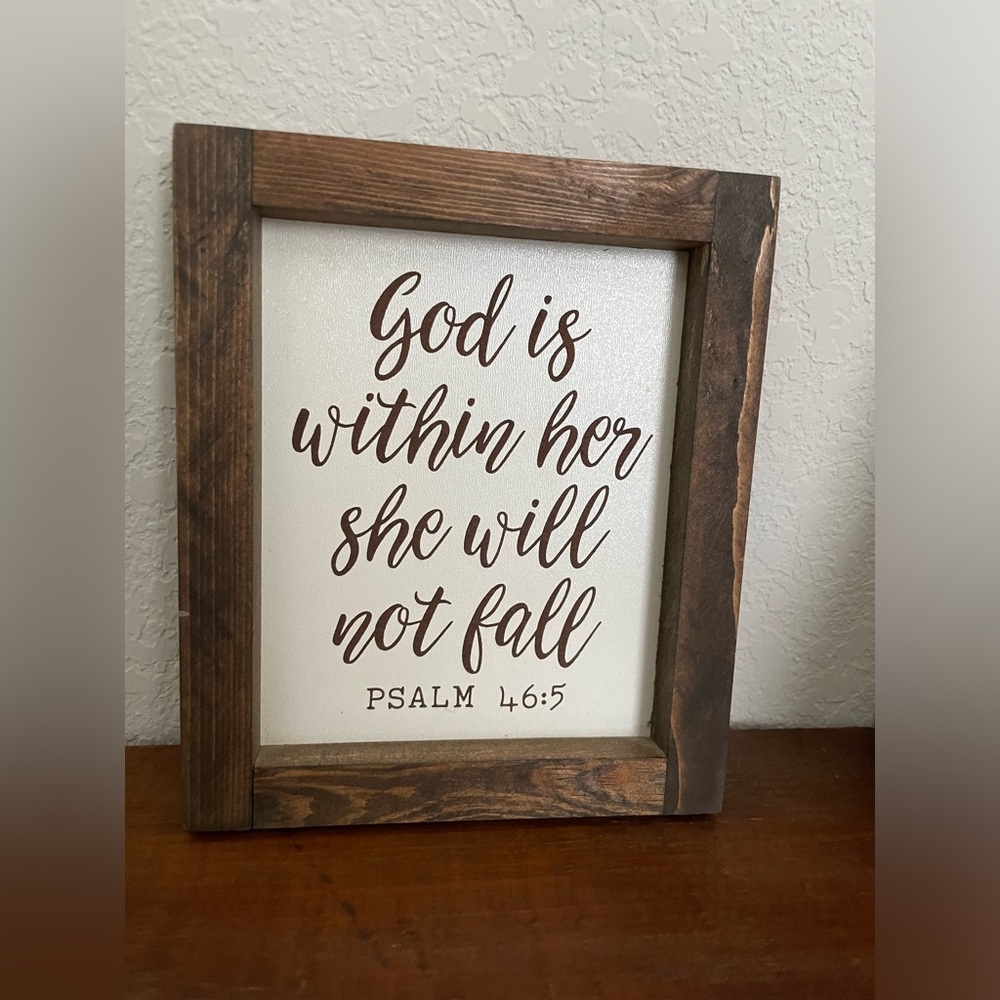 Psalm 46:5 small sign